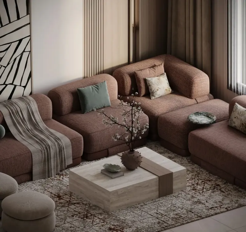 Acarkent Villa projesi, salon — görsel 8