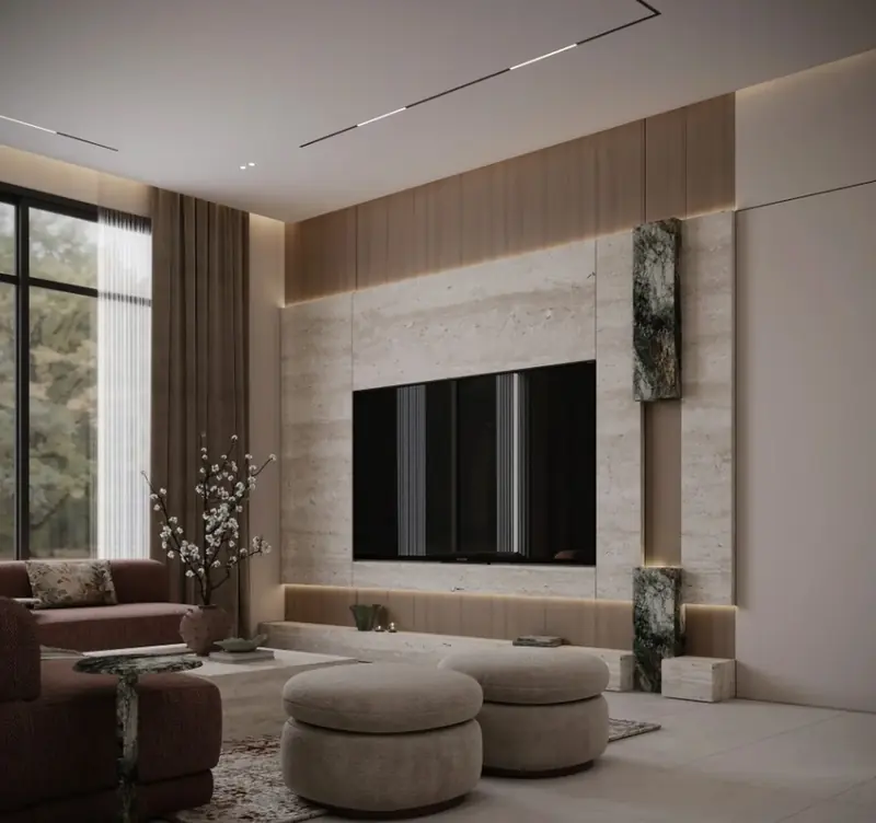 Acarkent Villa projesi, salon — görsel 10