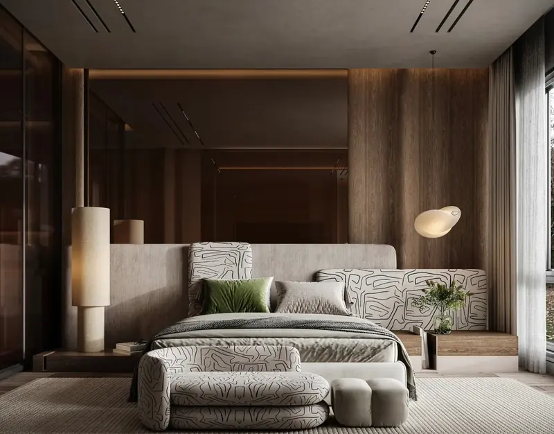 Acarkent Villa projesi, yatak odası — görsel 17