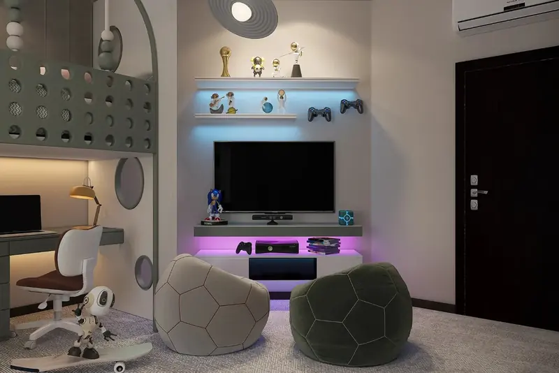 Acarkent Villa projesi, çocuk odası — görsel 34