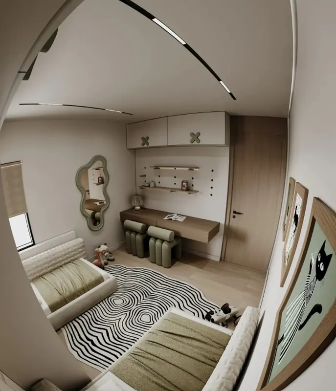 Beytepe Villa projesi, çocuk odası — görsel 36