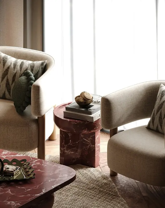 Uskumruköy Villa projesi, mutfak ve salon — görsel 13