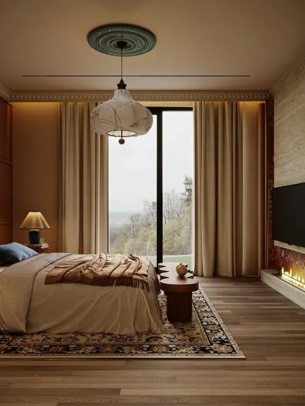 Uskumruköy Villa projesi, yatak odası — görsel 24