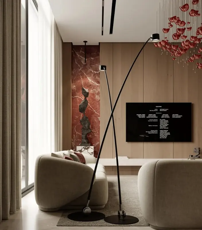 Uskumruköy Villa projesi, salon — görsel 6