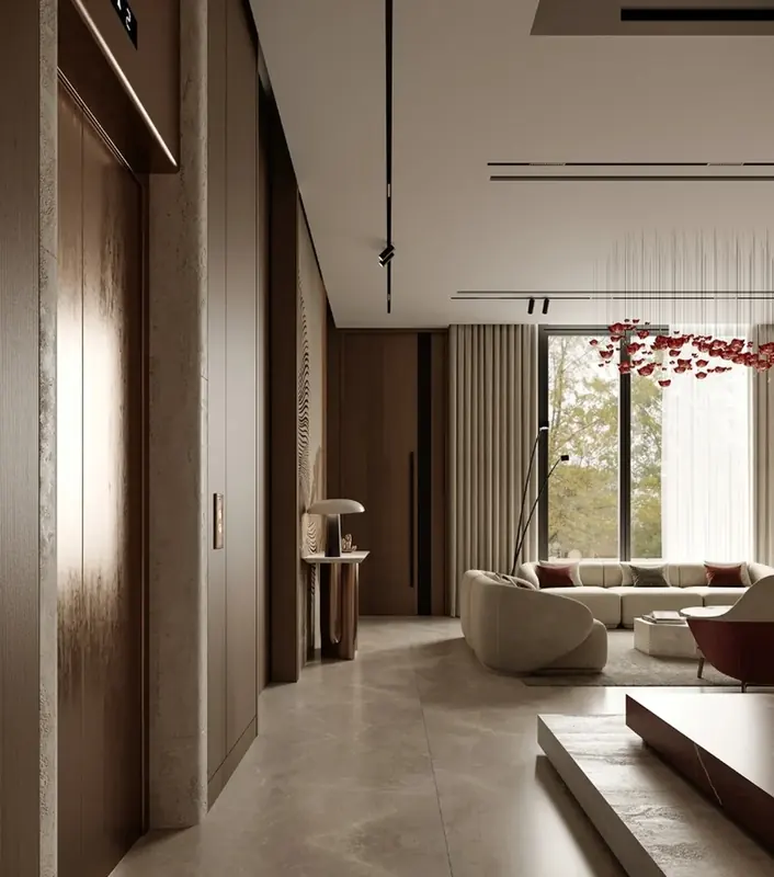 Uskumruköy Villa projesi, salon — görsel 23