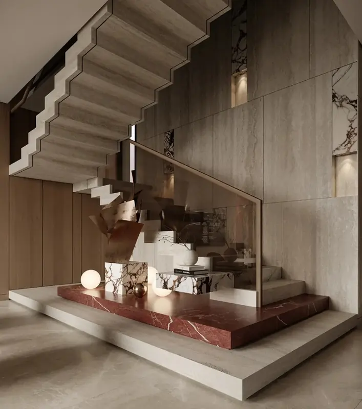 Uskumruköy Villa projesi, salon — görsel 25