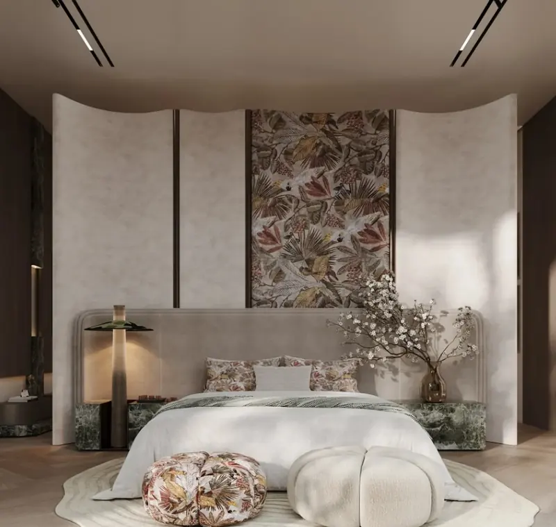 Uskumruköy Villa projesi, yatak odası — görsel 46