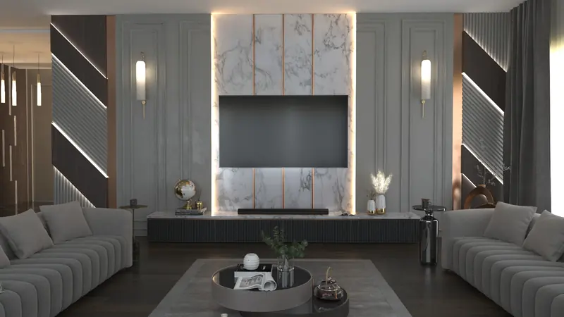 Vantage Konutları projesi, salon — görsel 9
