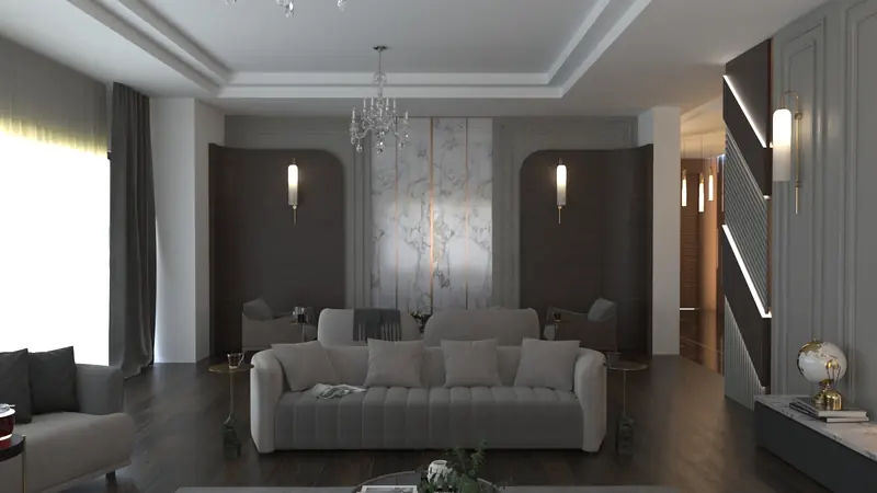 Vantage Konutları projesi, salon — görsel 10