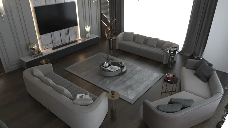 Vantage Konutları projesi, salon — görsel 12