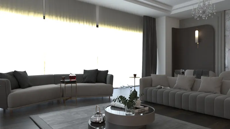 Vantage Konutları projesi, salon — görsel 13