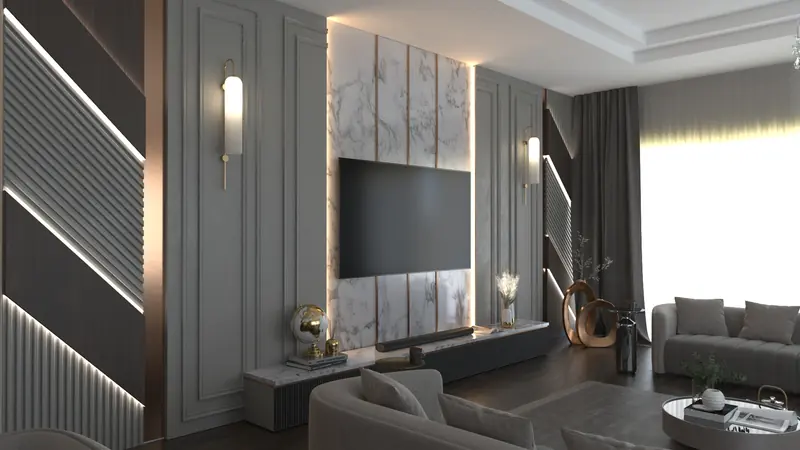 Vantage Konutları projesi, salon — görsel 16